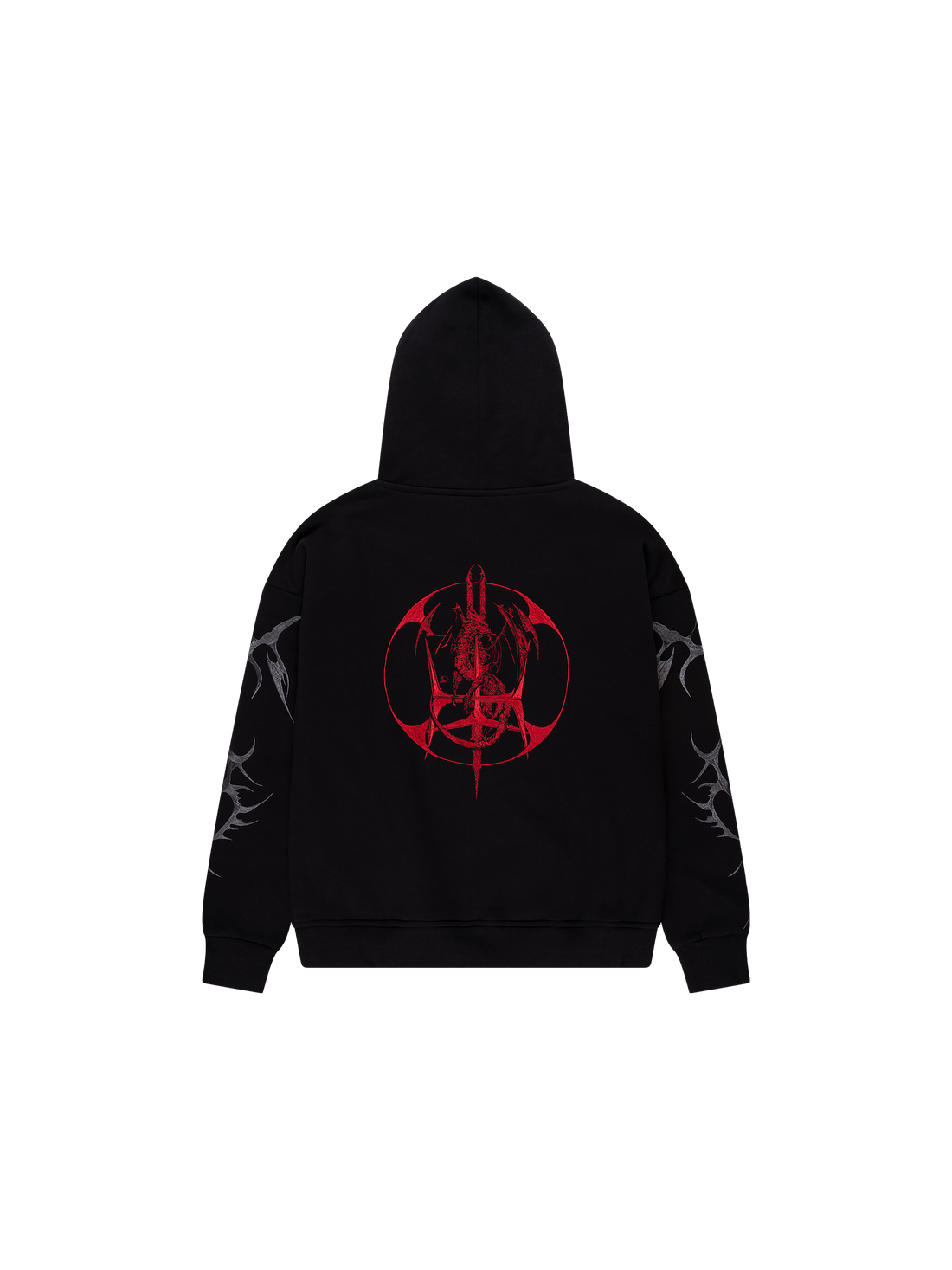 WONDERHOODIE - BLACK EMBROIDERY