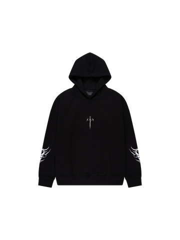 WONDERHOODIE - BLACK RHINESTONE