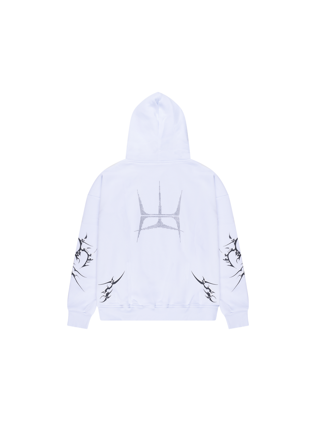 WONDERHOODIE - WHITE RHINESTONE