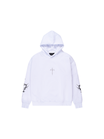 WONDERHOODIE - WHITE RHINESTONE