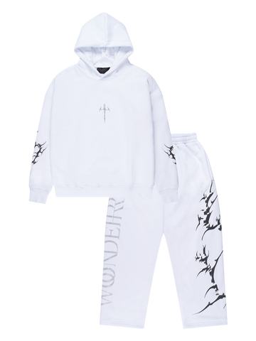 WONDERSUIT - WHITE RHINESTONE